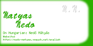 matyas nedo business card